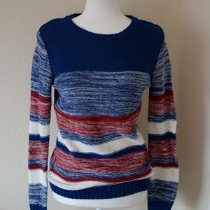 Marled Striped Sweater